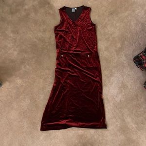 Red Velvet Dress